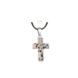 Cross Gemstone Pendant Charms Cross Quartz Crystal Charms for Necklace Earrings